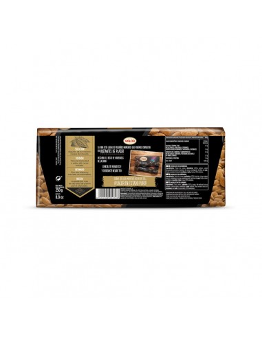 CHOC. NEGRO 70% CON ALMENDRAS 250GR...