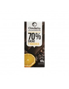 CHOC. NEGRO 70% NARANJA S/A...